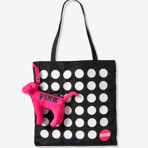NWT Victoria's Secret PINK Fold-And-Pack Dot Tote